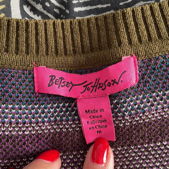 BETSEY JOHNSON DIABLO DEVIL PRINT SWEATER DRESS - Picture 5 of 8